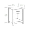 Mainstays Hillside Nightstand with Drawer, Blackwood Finish