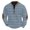 Blue1, variant on GigrtiJin Men's Plus Size Casual Tops Solid Color Crew Neck Quarter Zipper Texture Long Sleeve Blouse Vintage Trendy Tunic