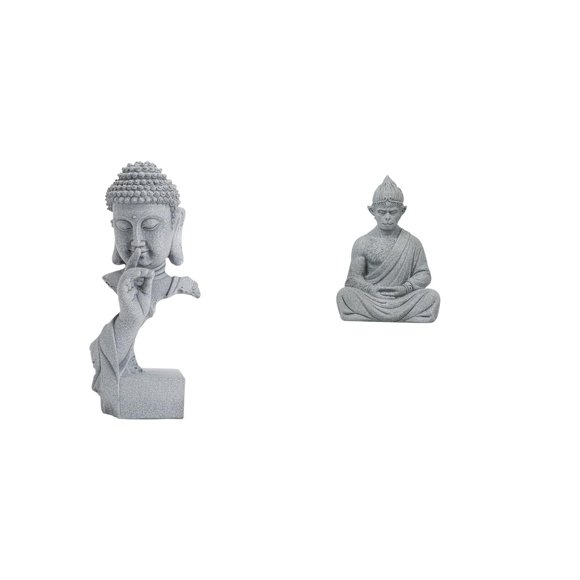 Siruishop Sculpture de Méditation Gautama Shakyamuni Soleil Wukong Bouddha Figurine de Collection pour Jardin Pendaison de Crémaillère Hôtel Patio Intérieur Extérieur Cour