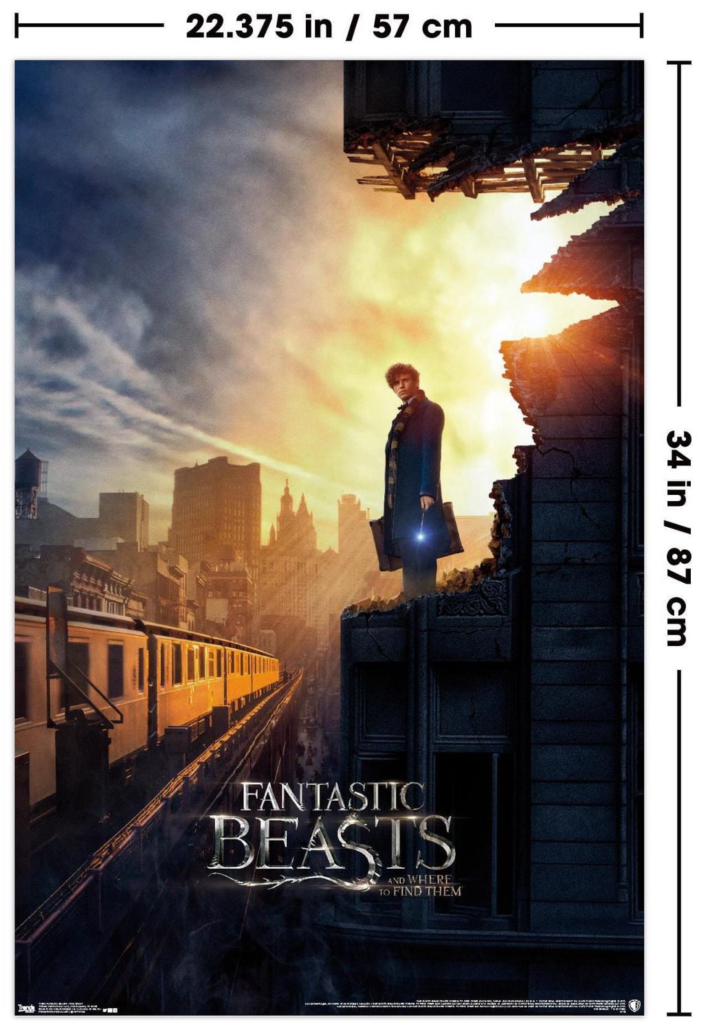Fantastic Beasts And Where To Find Them - One Sheet Wall Poster, 22.375" x 34"