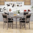 thumbnail image 2 of Costway Upholstered Dining Chair Set of 2 Armless Chair with Padded Backrest & Seat, 2 of 8