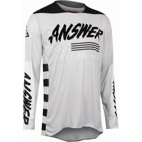 Answer Elite Redzone A22 Mens MX Offroad Jersey Ghost/Black XL