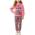 thumbnail image 3 of Girls Fall Winter Hooded Sweatshirt + Print Pants 2PCs Fashion Set, 3 of 5