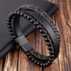 thumbnail image 2 of Nueva Pulsera De Cuero Trenzado Para Hombre, Pulsera Tipo Brazalete, Elegante, Bonita, Única, Impresionante, Perfecta Para Cualquier Ocasión. Beutym01758, 2 of 8