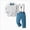 A15-Blue, variant on 18-24 Months Toddler Kids Boy 2Pcs Long Sleeves Gentleman Outfit Sets 12 18 Months 2T 3T 4T 5T 6T 7T Formal Bowtie Shirt Suspender Pants Wedding Dress Suits Infant Baby Outfits Set,Blue