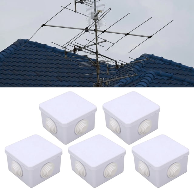 Caja De Cables Impermeable, Juego De Cajas De Cables A Prueba De Agua, Enchufe De Goma Lo Suficientemente Grande Para Jardín