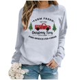 thumbnail image 2 of EHQJNJ Chandails en Molleton Courts pour Femmes Imprimé de Noël Décontracté à Manches Longues Col Rond Sweat à Capuche 2 Chandails en Molleton pour Femmes Graphique Tendance Automne, 2 of 4