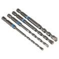 HART 4Piece Hex Shank Masonry Drill Bit Set