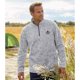 thumbnail image 2 of Atlas For Men - Jersey Jaspeado para Hombre (Gris), 2 of 3