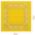 thumbnail image 6 of ZHUYING 12 Pcs Bandanas Multi-Purpose Bandanas Paisley Cowboy Polyester Headbands 22x22 inch, 6 of 7