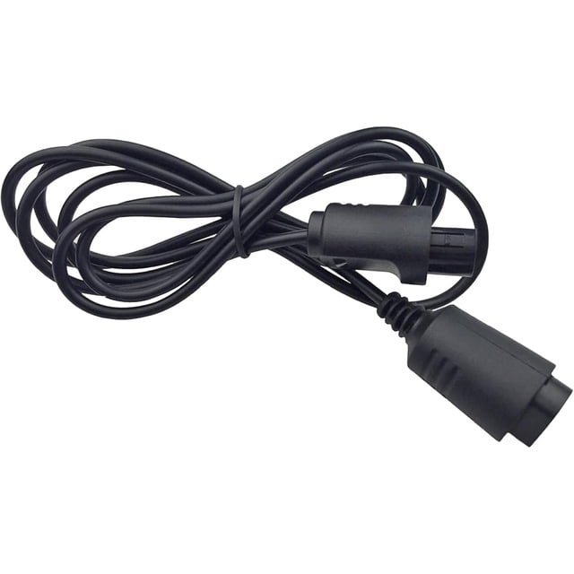 N64 Controller Extension Cable 1.8m 5.9ft Flexible Extender Cord for Nintendo 64 Gamepad Black