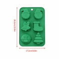 thumbnail image 5 of Mfigree Christmas Silicone Molds, Large Size Xmas Baking Mold for Mini Cakes, Handmade Soap, Chocolate, Jello, Candy and Candles,With Christmas Tree Santa Snowman Shape Silicone Mold, 5 of 8