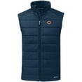thumbnail image 2 of Men's Cutter & Buck Navy Chicago Bears Primary Mark Evoke PrimaLoft Hybrid Eco Softshell Recycled Full-Zip Vest, 2 of 3