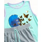 dELiA*s Girls' Pajama Set - 4 Piece Sleepwear Top and Pajama Pants (Size: 5-16)