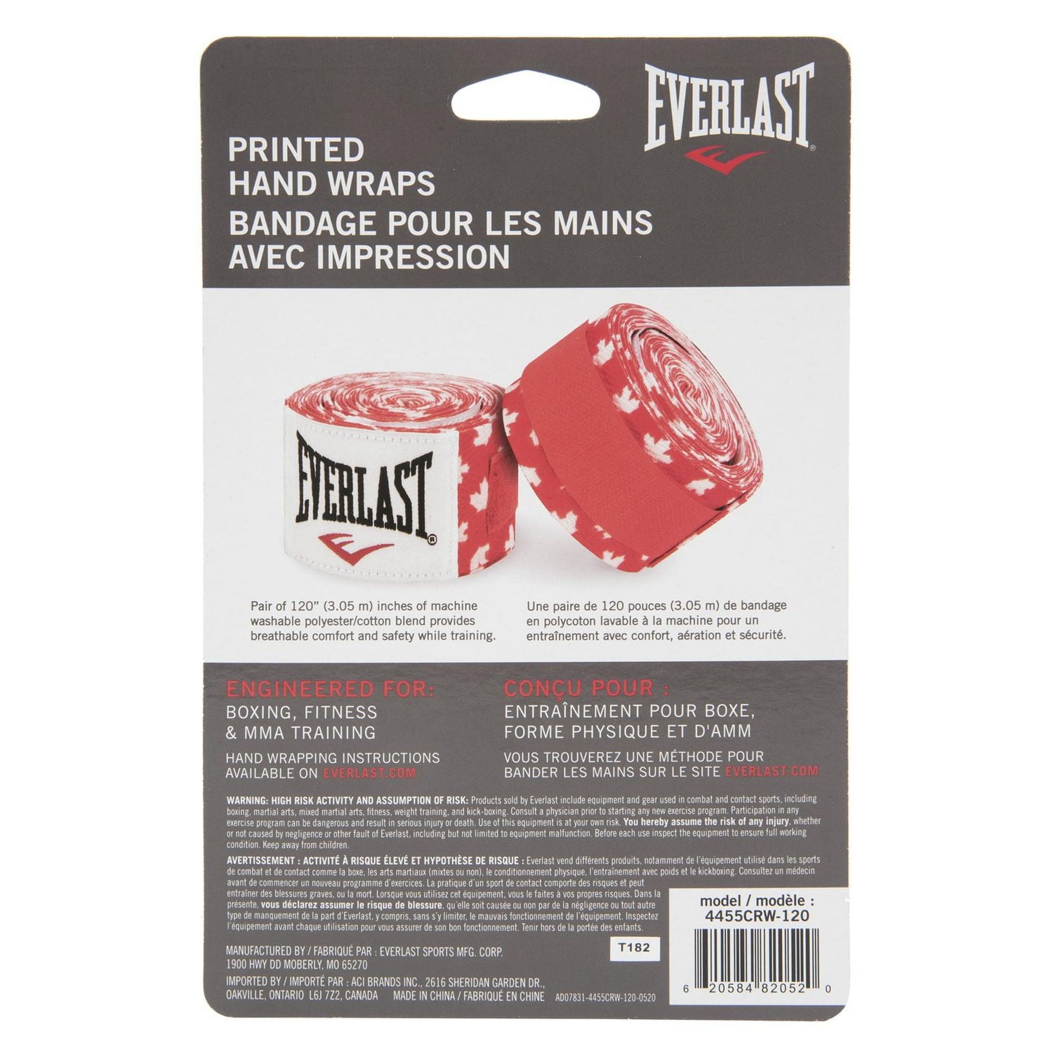 Canadiana Printed Handwraps - 1 pair