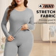 thumbnail image 4 of COMFREE Plus Size Women Thermal Underwear Long Johns Base Layer Top and Bottom Sets for Cold Weather, 4 of 7