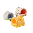 thumbnail image 3 of Nido para hámster, suministros de invierno para hámster, lindo nido para pájaros, bolsa de miel, nido de algodón cálido con forro polar, nido para loros pequeños, oso dorado, 3 of 3