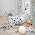 thumbnail image 1 of Designart 'Cats Pattern - Ensemble de Housse de Couette pour Adolescent Moderne, 1 of 2