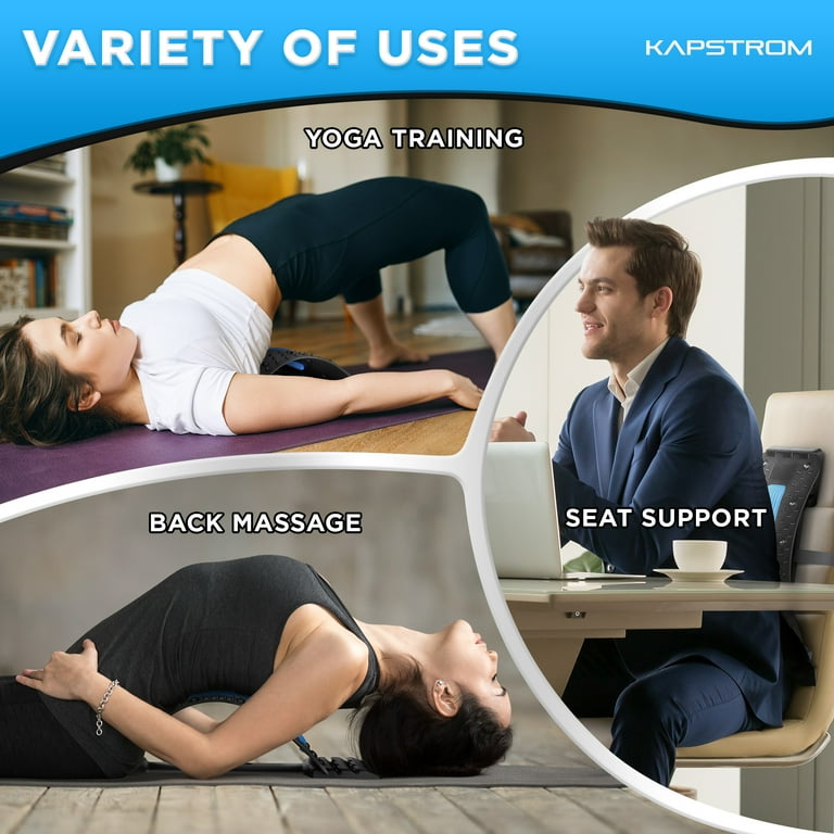 Back Stretcher for Lumbar Pain Relief, 4-Level Adjustable Spine Board Back  Cracker by KapStrom