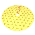 thumbnail image 5 of Cauagu 36" Christmas Tree Skirt Cheese 1 Pattern Christmas Tree Decorations Tree Mat for Xmas Decorations Occasion Holiday Home Decor -36", 5 of 7