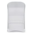 thumbnail image 4 of Lann's Linens 100 pcs Fitted Spandex Folding Chair Covers for Wedding/Party, White, 4 of 5