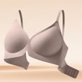 thumbnail image 4 of Fatuov Wireless Bra for Women Breathable Fabric Solid Color Bra Full Coverage Push Up Everyday Bralette 32A, 4 of 4