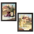 thumbnail image 1 of Gango Home Decor Contemporary Vino Toscano & Vino Veneto by Avery Tillmon (Ready to Hang); Two 11x14in Black Framed Prints, 1 of 5