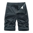 thumbnail image 2 of Tdoqot Mens Cargo Shorts- Fashion Summer Stretch Casual Cotton Mens Shorts Outdoor Dark Blue Size 38, 2 of 3