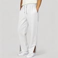 thumbnail image 2 of CAIXIA Girls Sweatpants Baggy Barrel Pants Wide Leg Drawstring Open Bottom Casual Sweat Pants with Pockets, 2 of 9