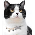 thumbnail image 2 of Collier pour Animaux Faux Perle : Collier Ras du Cou avec Nœud Papillon pour Chiot Collier pour Chat, 2 of 6