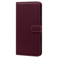thumbnail image 2 of for Samsung Galaxy A32 5G 6.5 Inch Wallet Case, Lychee Pattern TPU PU Leather Magnetic Closure with Flip Kickstand Function, Credit Card Slots Holder Wrist Strap Cover for Galaxy A32 5G,Winered, 2 of 6