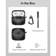 thumbnail image 4 of ESR Protective Case with Secure Lock, Compatible with AirPods 4th Gen (2024 USB-C Model), Shock-Absorbing & Magnetic Wireless Charging Design, Black, 4 of 10