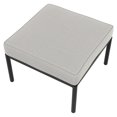 thumbnail image 4 of HOMETRENDS Lasso 3-Piece Steel Outdoor Sectional Set with Table and Ottoman, Beige, 4 of 8