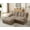 Light Coffee, variant on YWEN 77" Sectional Sleeper Sofa with Ottoman, L Shaped Modular Deep Seat Couches for Living Room Apartment, Flexible Module Combination Cloud Sofa with Spring Support, Easy Assembly
