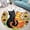 Cat 1, variant on Round Area Rug, Autumn6 Animal Lover Gift Non-Slip Floor Mat, Soft Washable Carpet for Living Room Bedroom Decor 24 Inch
