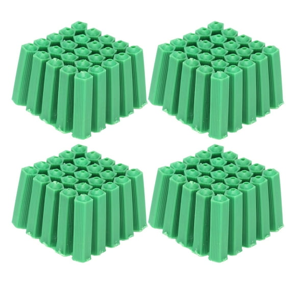 ANGGREK 100Pcs M6 Expansion Pipe Plastic Wall Plug Fixing Expansion Tube Accessory Green,Expansion Screw Tube,Expansion Tube