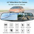 thumbnail image 2 of MesaSe 3 in 1 Camera Car Dash Cam with 4” Touch Screen  Car DVR 170 Degree 1080P HD Dash Cam Dual Lens Dashcam w/Rear View Camera Car Front Back Inside Video Recorder, 2 of 9