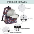 thumbnail image 4 of Colorful Tie Dye Mandala Pattern Backpack for School,Cute School Bag,Schoolbag with Adjustable Shoulder Straps & Padded Back,15.25"x11.5"x5.25", 4 of 5