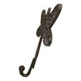 thumbnail image 5 of Set Of 2 Rustic Cast Iron Dragonfly with Scrollwork Filigree Wings Wall Hooks, 5 of 10