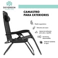 thumbnail image 2 of Camastro Para Exterior Plegable Portatil Con Porta Bebidas negro 1 Sky Grenn HJCOCM130001, 2 of 6