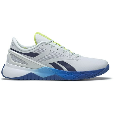 

Mens Reebok NANOFLEX TR Shoe Size: 10.5 Cold Grey 1 - Vector Navy - Court Blue Cross Training