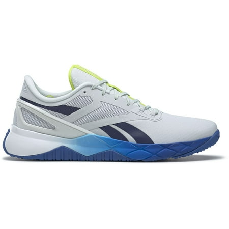 

Mens Reebok NANOFLEX TR Shoe Size: 10.5 Cold Grey 1 - Vector Navy - Court Blue Cross Training