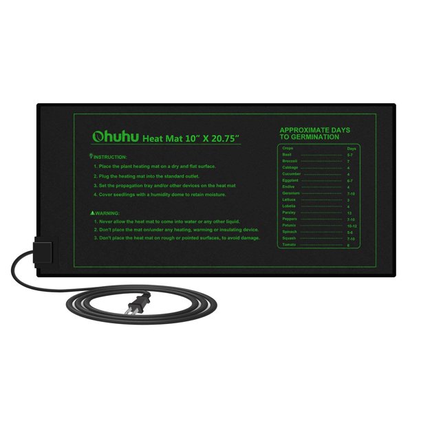 Plant Heating Mats, Ohuhu Seedling Heating Mat, IP67 Waterproof Plant Warm Mat, 18W Hydroponic