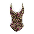 thumbnail image 2 of Aayomet Maillot de Bain une Pièce pour Femmes Maillot de Bain Assorti (Marron, TG), 2 of 4