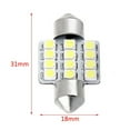 thumbnail image 2 of 2Pcs Xenon White LED Bulbs 31mm Festoon 12-SMD Dome Super Bright Interior Light, 2 of 9