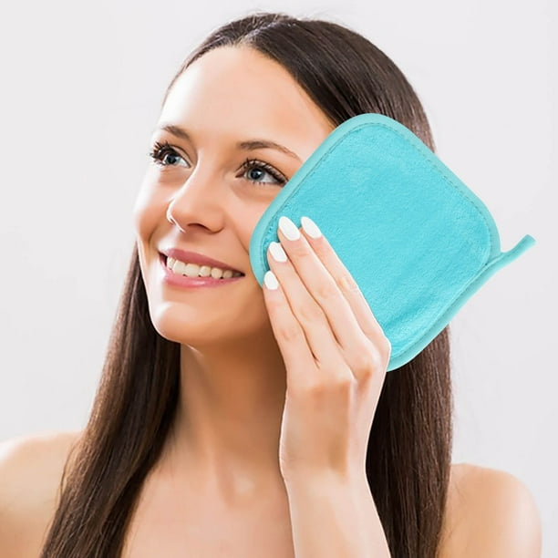 Toalla cuadrada pequeña absorbente de agua, toalla de limpieza facial, toalla desmaquillante para personas perezosas, toallita desmaquillante