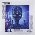 thumbnail image 2 of Diamond Art Kit 8x8" Sparkle Alien, 2 of 4