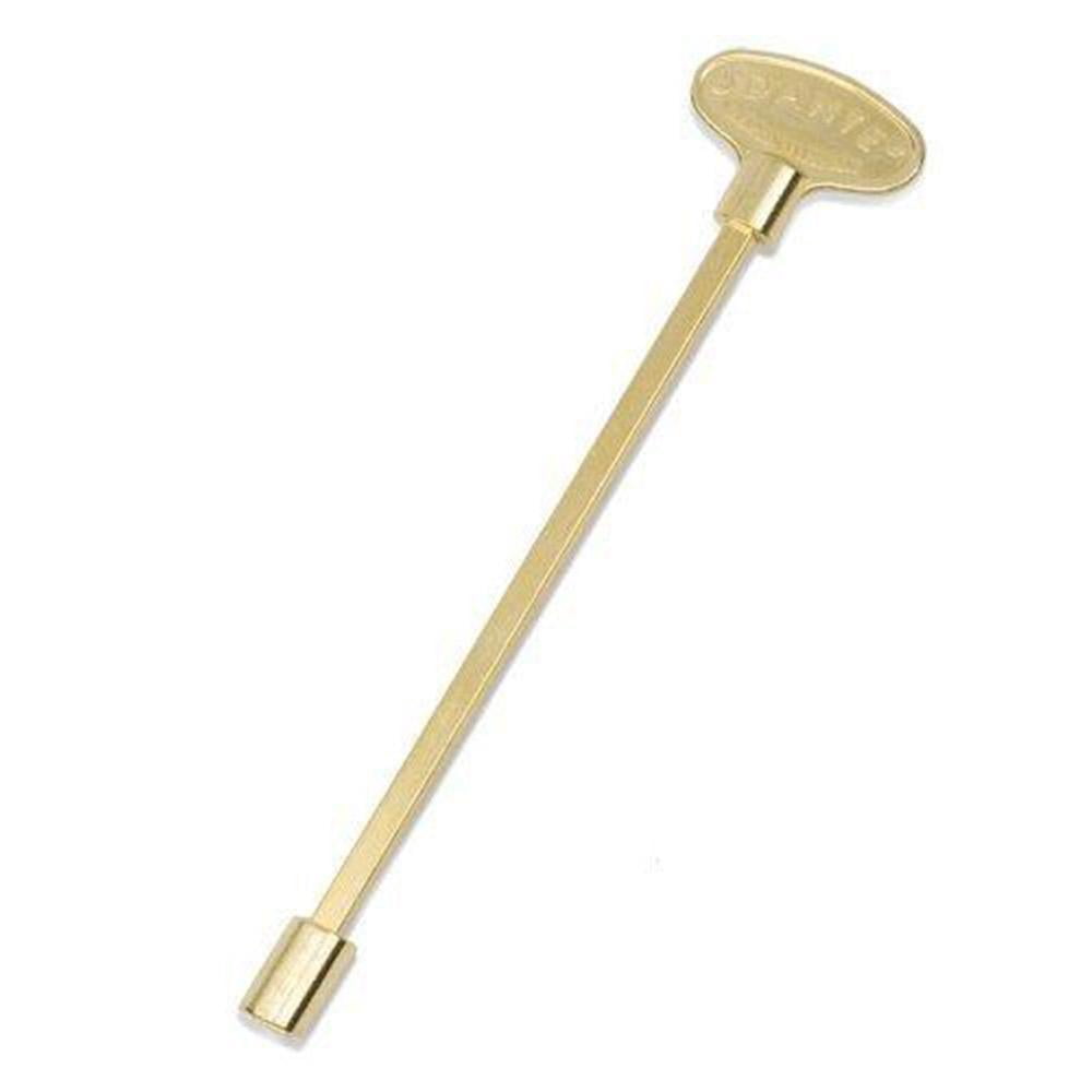 Fireplace 12" Brass Finish Key Universal 1/4" And 5/16" FCPNKY.12.BR