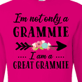 thumbnail image 4 of Inktastic I'm Not Only a Grammie I'm a Great Grammie with Flowers Long Sleeve T-Shirt, 4 of 5