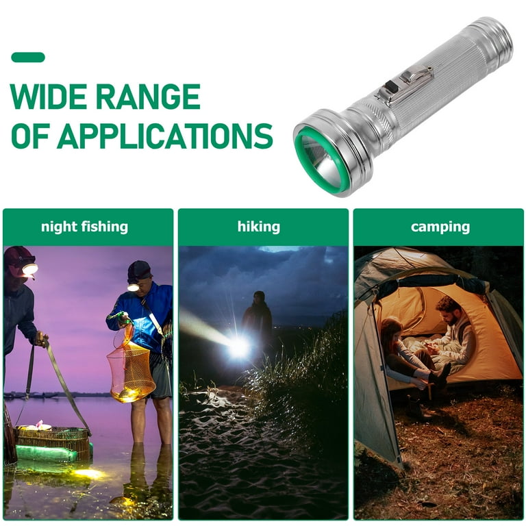 Old-Fashioned Flashlight Retro Iron Flashlight 80' Handheld